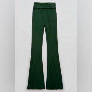 American Eagle Outfitters Forest Green Flare Pants